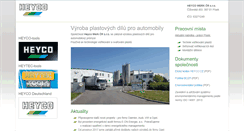 Desktop Screenshot of heyco.cz